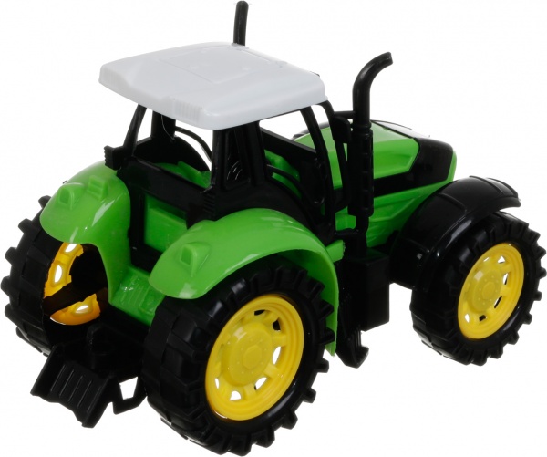 Игровой набор Shantou х6 шт. фермерский трактор с прицепами зеленый JY238796