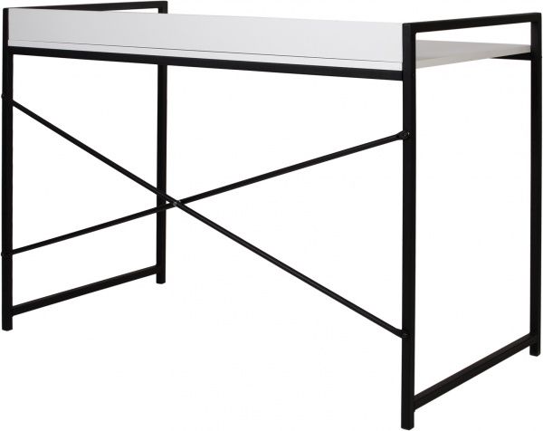 Стол письменный Nowy Styl OXFORD BLACK (16) 1160x610x750/830 Белый (СH) 