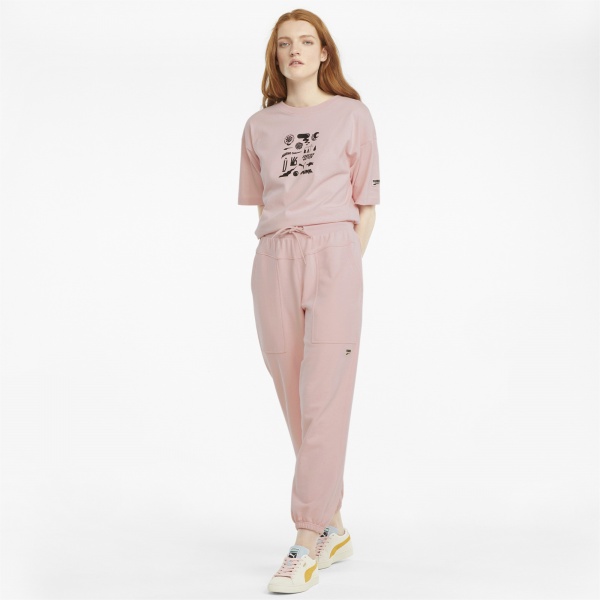 Штани Puma Downtown Sweatpants 53168036 р. M світло-рожевий