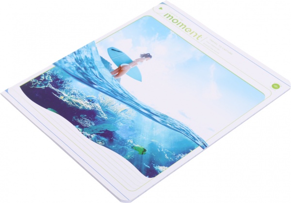 Тетрадь школьная 24 листа в линию УФ-лак в ассортименте