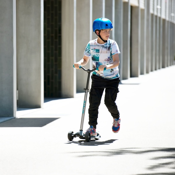 Самокат Micro Maxi PRO Deluxe аква серый MMD088 