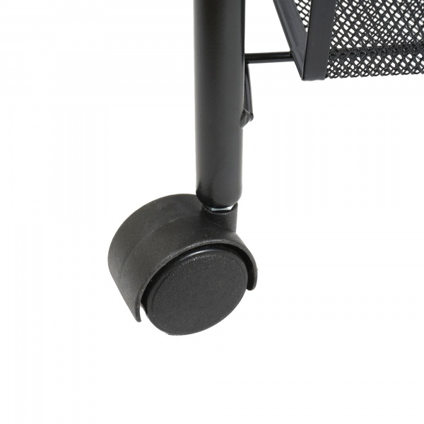 Тележка Домовий 4 уровня 450x260x845мм черный/черный(18181) 