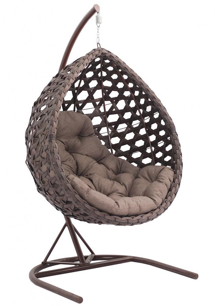 Кресло-кокон Генри 1-мест с подушкой темно-морений дуб