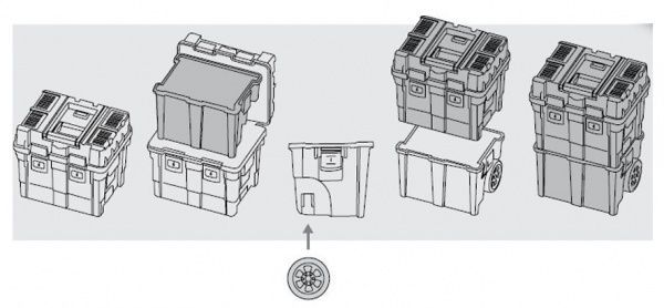 Ящик для інструментів Patrol на колесах Wheelbox HD Compact Logic 18