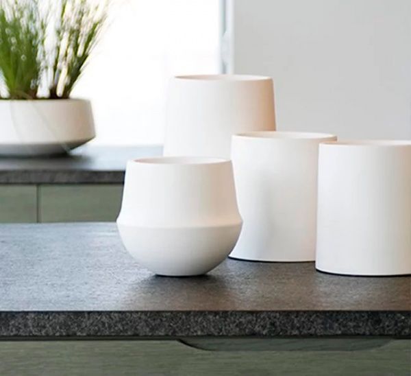 Вазон керамічний D&M DEPOT FUSION D24 круглий (AAR2581WH) 