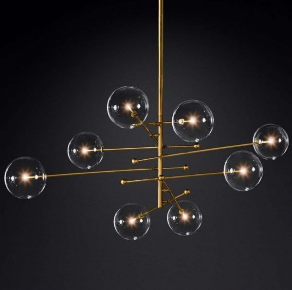 Люстра підвісна Altalusse INL-5112P-08 8x20 Вт G4 золото 