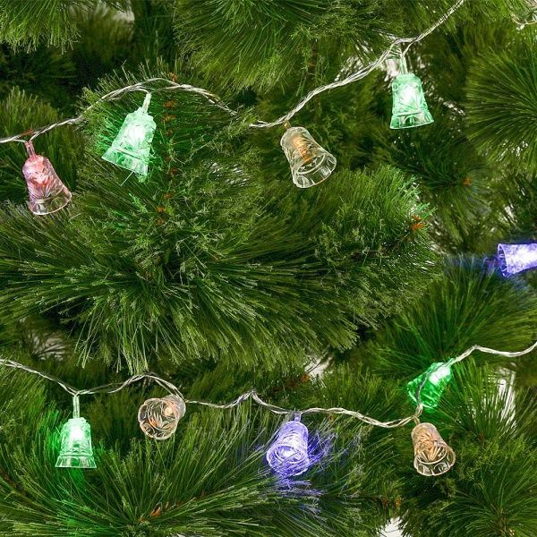 Электрогирлянда линейная Разноцветные колокольчики BLLD30M-C встроенный светодиод (LED) 30 ламп 2,9 м