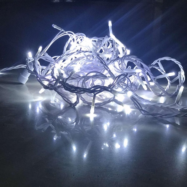 Гирлянда ТМ PPM Новогодняя Мигающая светодиодная (LED) 100 ламп 10 м 