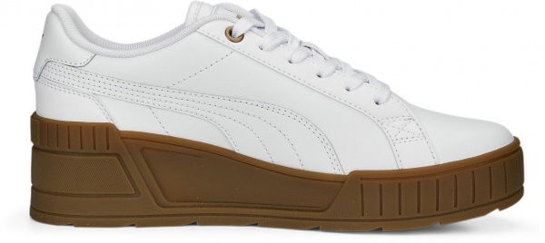 Кроссовки Puma KARMEN WEDGE PUMA WHITE-PUMA WHITE-GUM 39098505 р.40 белый