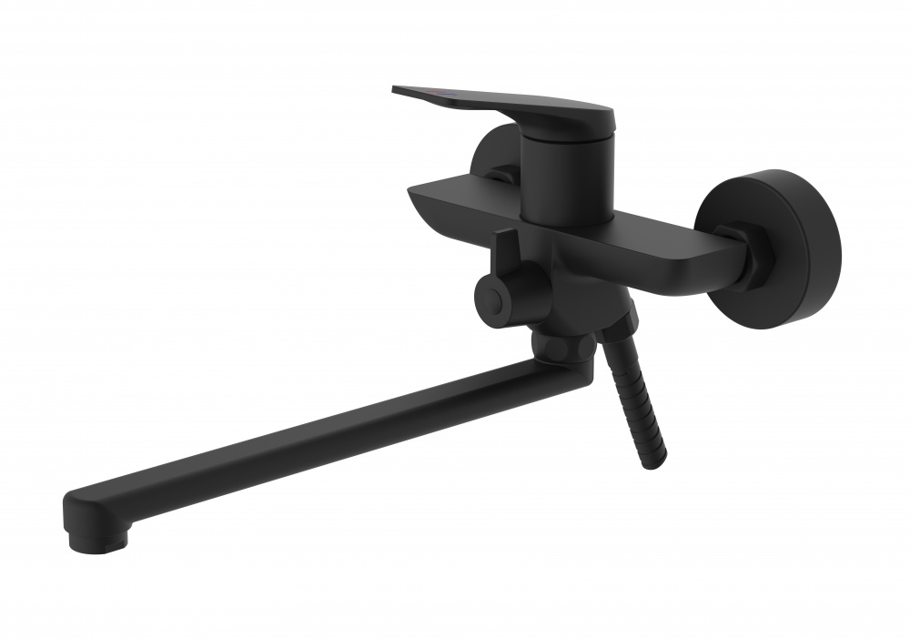 Змішувач для ванни Mixxen IQ чорний з/акс. L320 MXKL0677BL