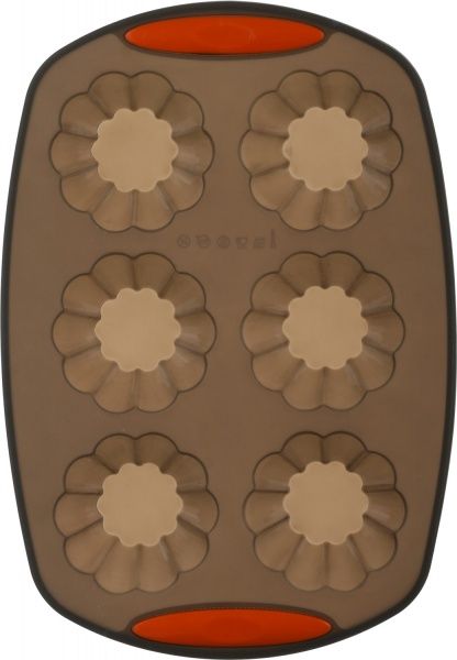 Форма для кексів Choco 6 шт. 4,1x29,8x21 см Flamberg Smart Kitchen