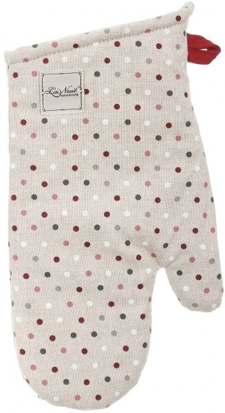 Перчатка-прихватка Винтаж Горошек 16x33 см бежевый La Nuit 