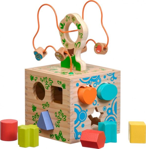 Сортер Іграшки з дерева Логічний кубик Д014
