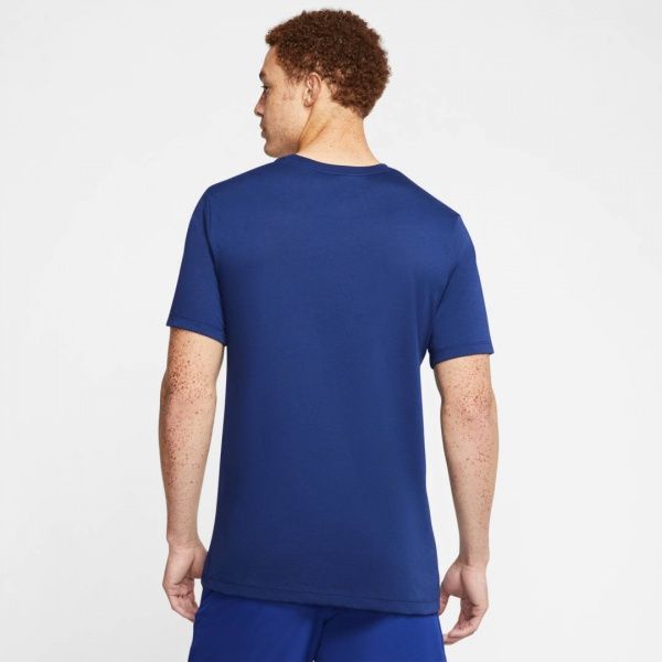 Футболка Nike M NK DRY TEE DB SSNL SWOOSH CK4248-492 M синій