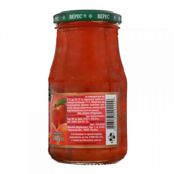 Джем Верес персиковий 380 г
