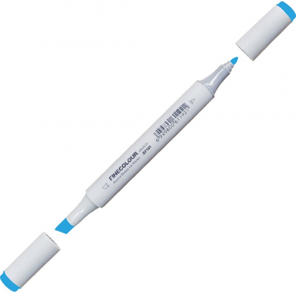 Маркер спиртовой FINECOLOUR Junior EF101-238 голубой павлин 