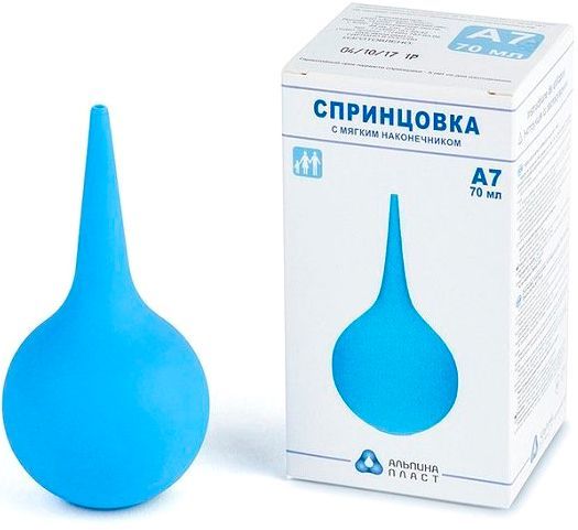 Спринцівка Укрмедіка А№7 (70мл) з м'яким накінечником 70 мл 