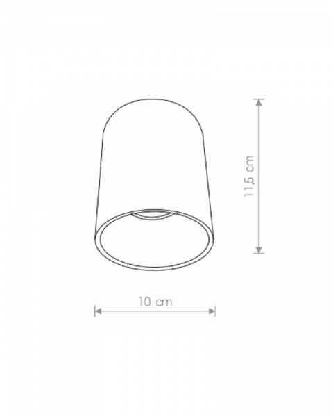 Светильник точечный Nowodvorski Eye Tone 10 Вт GU10 белый/серебро 8928 