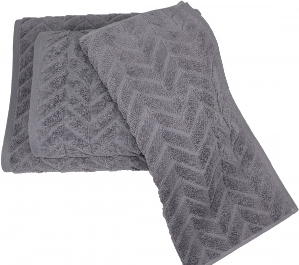 Рушник махровий Laferty 70x140 см сірий La Nuit 