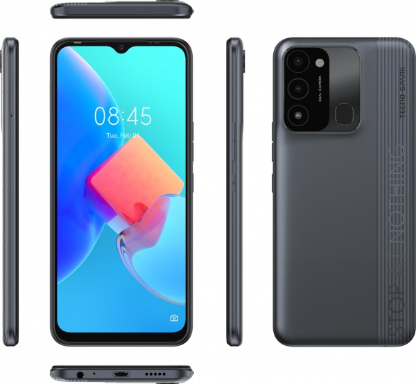 Смартфон Tecno Spark 8С NFC 4/64GB magnet black (4895180777974) 