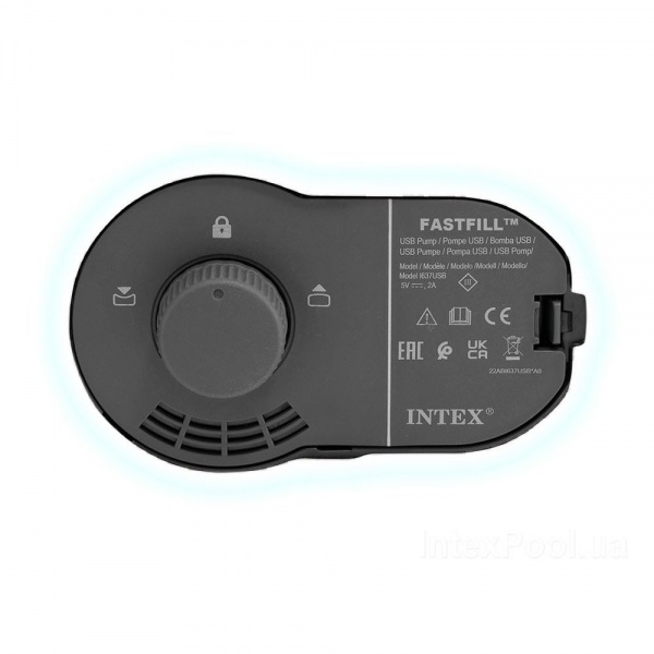 Матрас надувной Intex 191х99 см серый