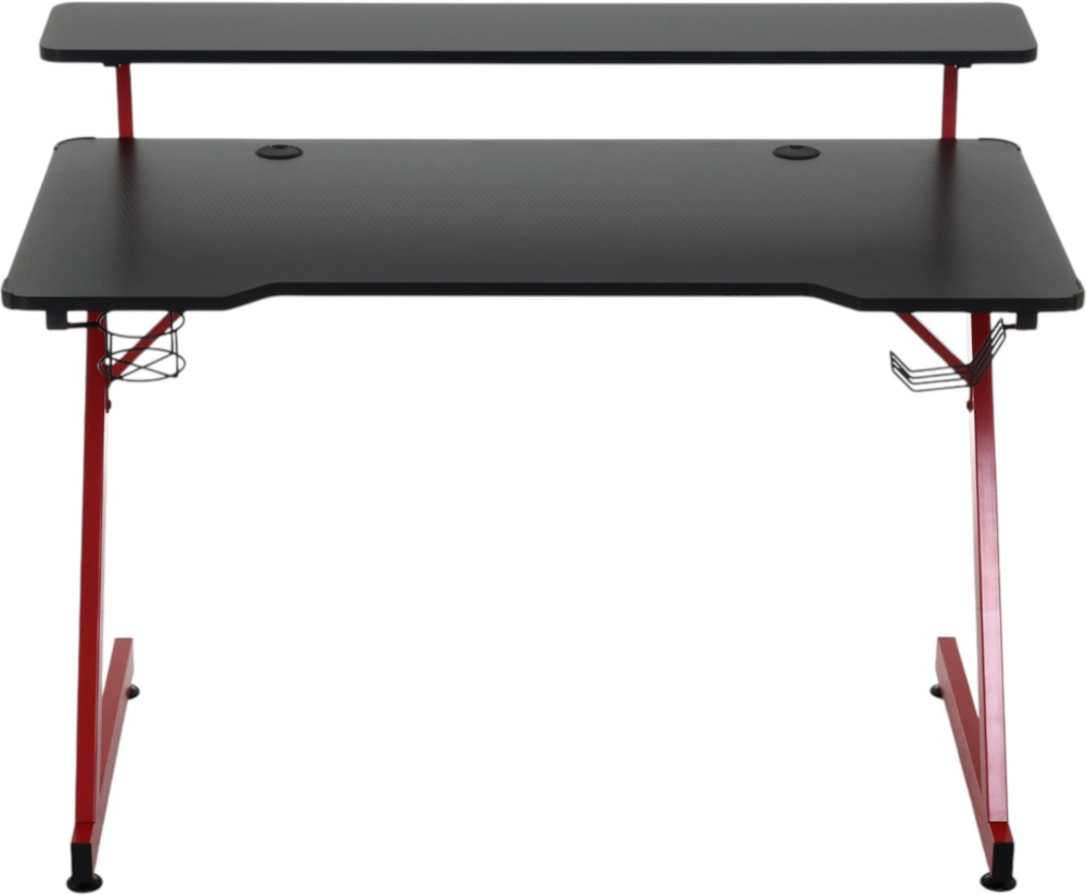 Стіл комп'ютерний чорно-червоний CT-N2338D
