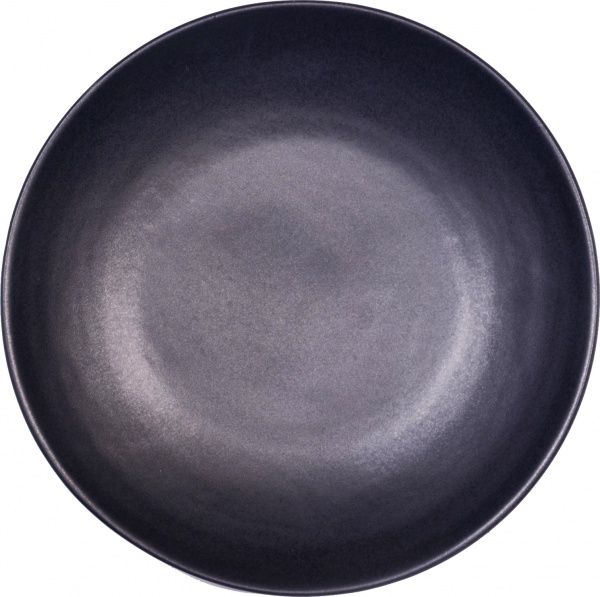 Тарелка з високим бортиком 22 см Блек Мат Manna Ceramics