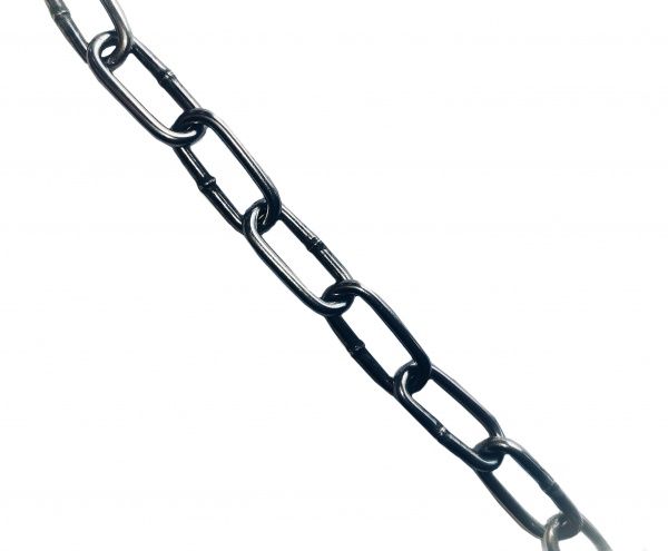 Ланцюг довголанковий 4 мм 1 м без покриття