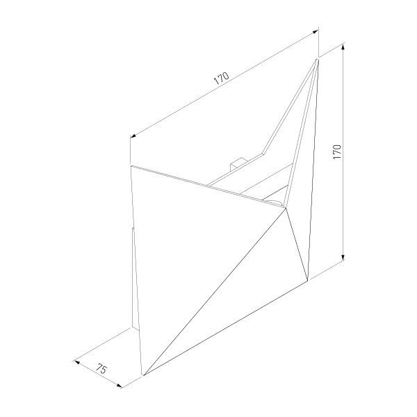 Світильник вуличний настінний Strotskis Techno LED 9 Вт білий 1517 