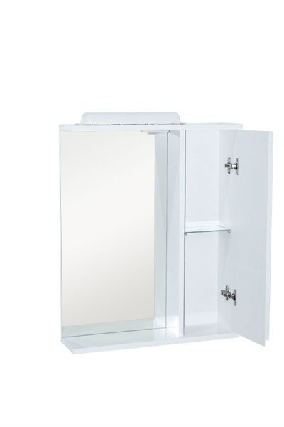 Шкафчик-зеркало ХАСТ Лацио 55 белый R 