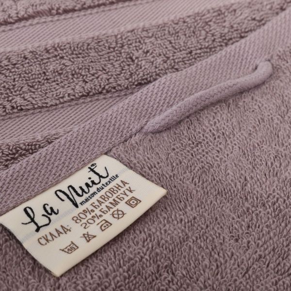 Рушник махровий Bamboo 70x140 см тауп La Nuit 