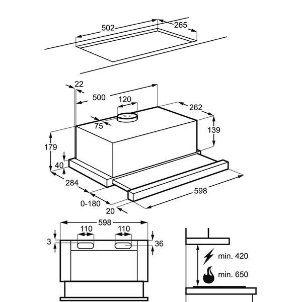 Витяжка Electrolux LFP316S