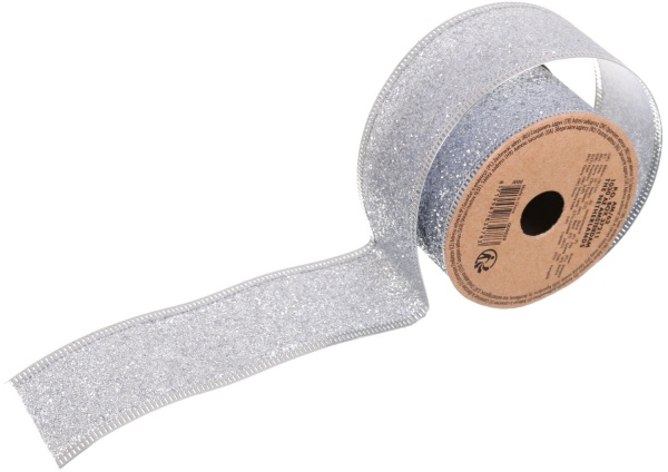 Лента декоративная с блестками 38х2700 мм ANM800700 