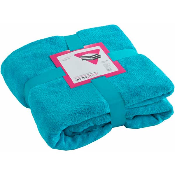 Плед мікрофібра Underprice 160x200 см бірюза