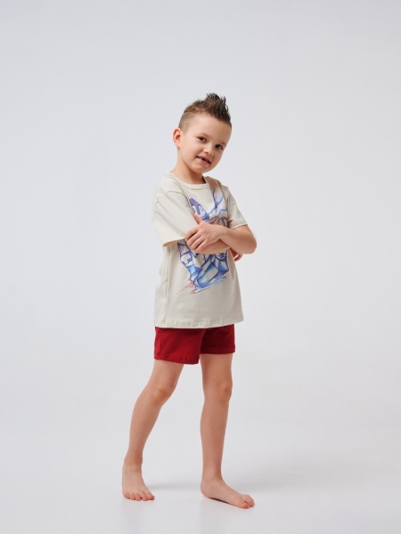 Піжама для хлопчиків Smil 104515 р.122 світло-бежевий 