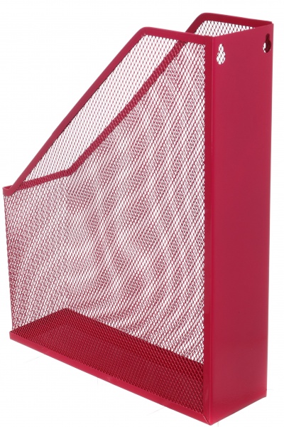 Лоток для бумаг вертикальный металл 25х72х32 см розовый Nota Bene