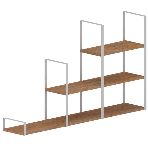 Кронштейн для полок Valore Прямоугольник двойной Loft SW-DR-21 белый