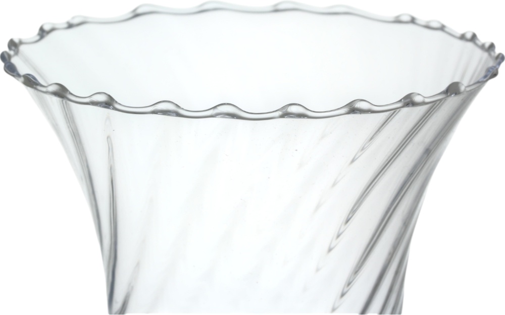 Ваза скляна Wrzesniak Glassworks Optic 18 см прозора 17-6188A