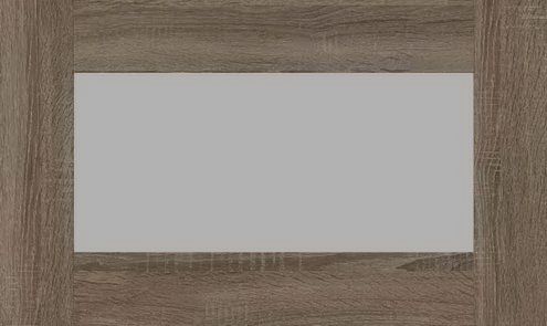 Фасад для кухні Грейд Дуб сонома трюфель 355х596 н/св ВТ скло сатин збірний