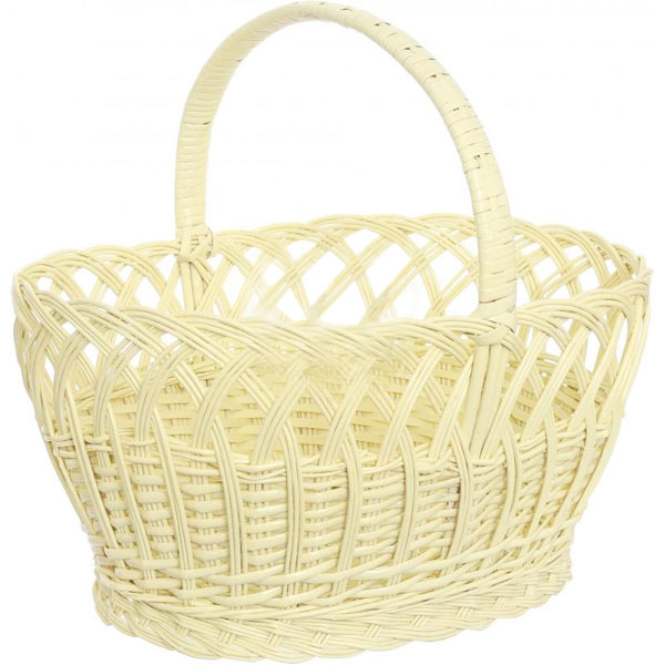 Корзина плетеная 44х35х41 см 1403 желтая