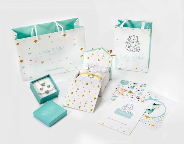 Браслет плетеный UMa&UMi Единорог голубой