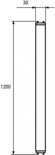 Лампа светодиодная Eurolamp 18 Вт T8 матовая G13 220 В 6500 К LED-T8-18W/6500(скло) 