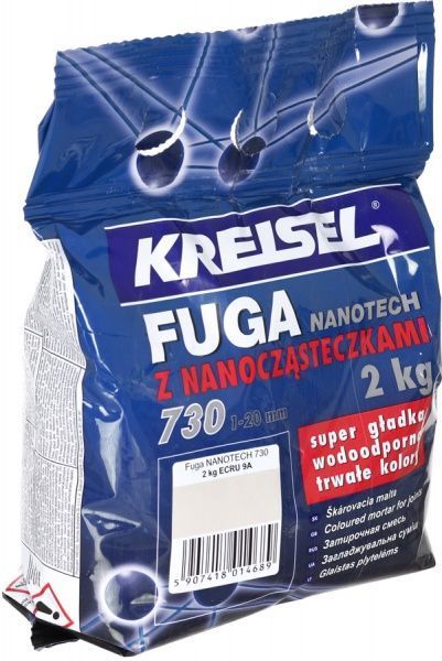 Фуга Крайзель Nanotech 730 9А 2 кг серо-бежевый 