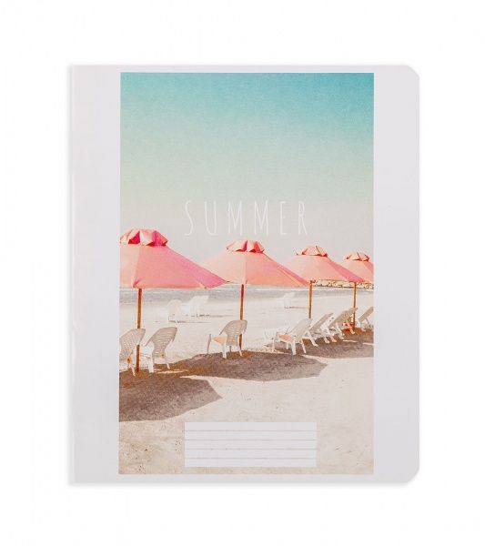 Комплект зошитів Літній настрій 24 аркуша в лінію 20 шт. Поділля