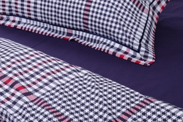 Комплект постільної білизни Cage 1,5 чорний із червоним La Nuit 