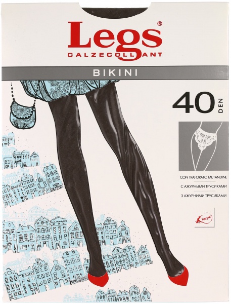 Колготки Legs BIKINI 40 den muscade 4 коричневый