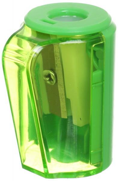 Точилка пластиковая с контейнером зеленая Nota Bene