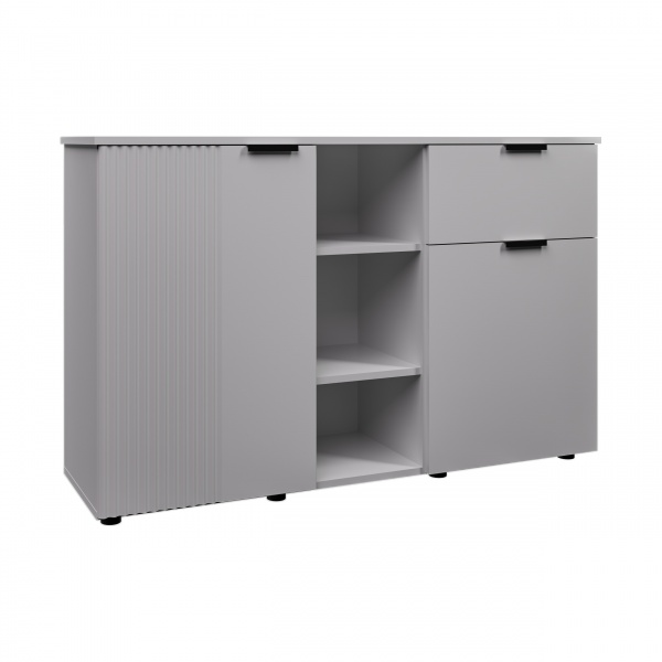 Комод Вісент Рейн 2дв+1ш белая аляска /белый супермат 