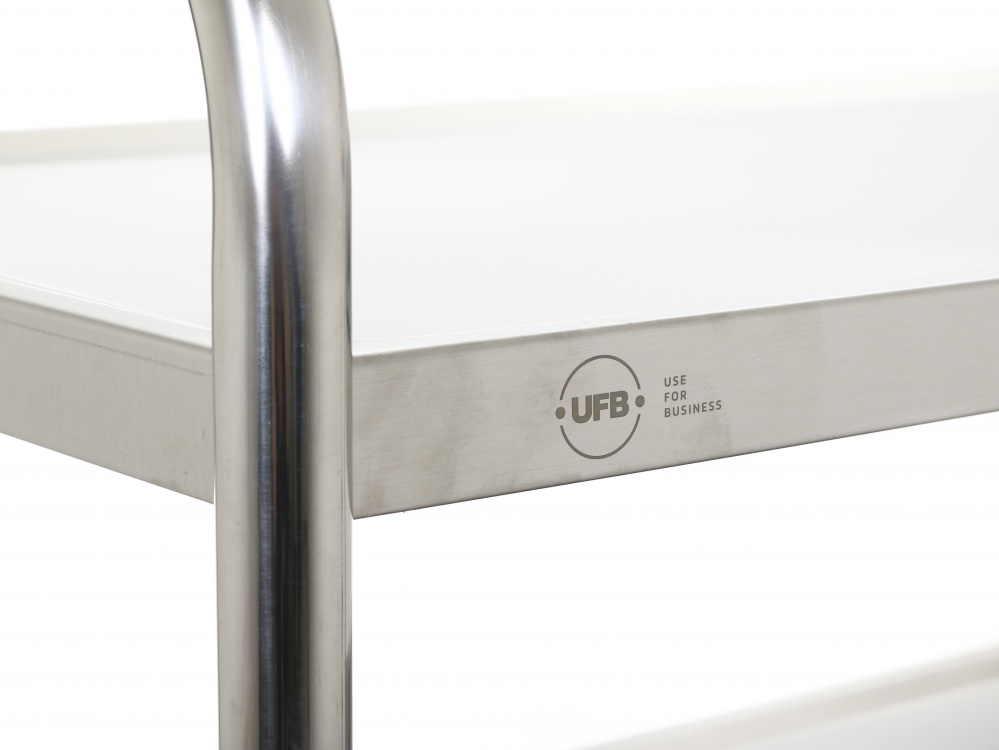 Тележка сервировочный 3 полки UFB 860x530х950 мм нержавеющая сталь