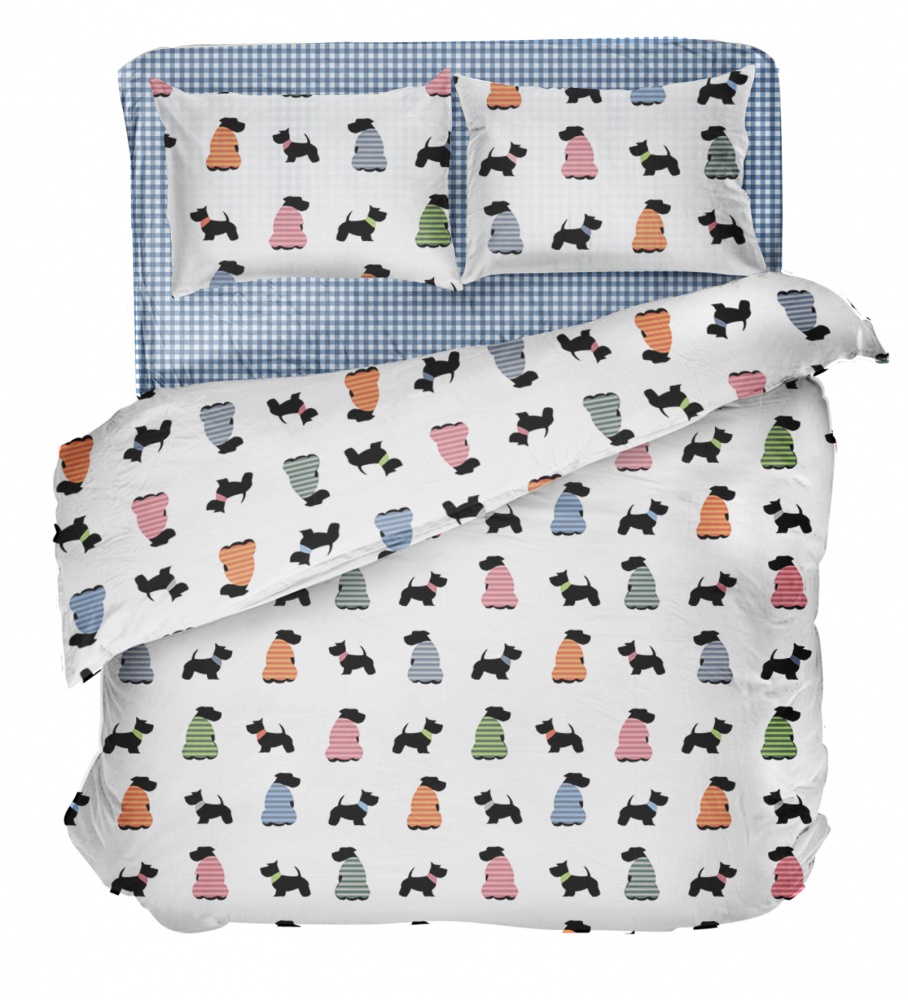 Комплект постельного белья 2.0 TERRY мультиколор Luna